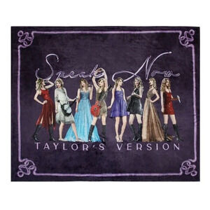 New Official Taylor Swift Speak Now Taylor's Version Eras Tour Blanket 50 x 60"